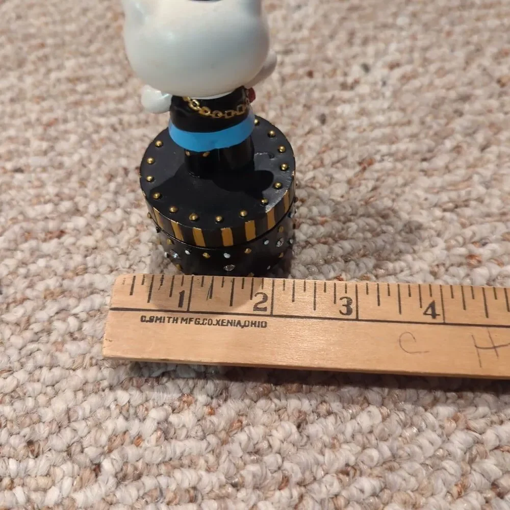Sanrio Hello Kitty Trinket Box Black Gems Studded Glitter Glam